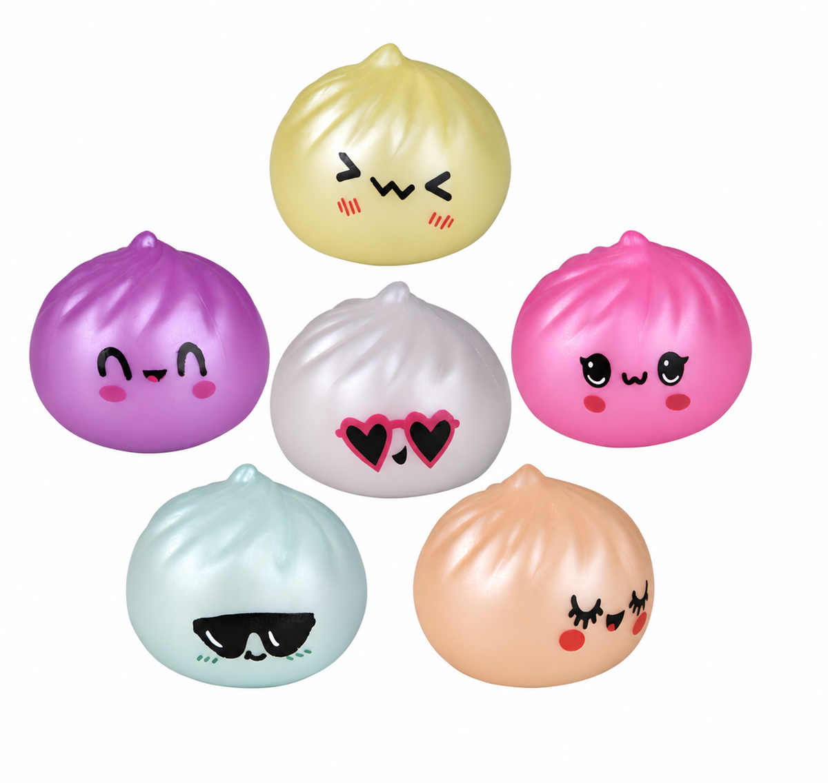 2" Squish And Stretch Metallic Surprise Dumplings