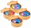 Rainbow surprise dumpling squishy in steamer-style container