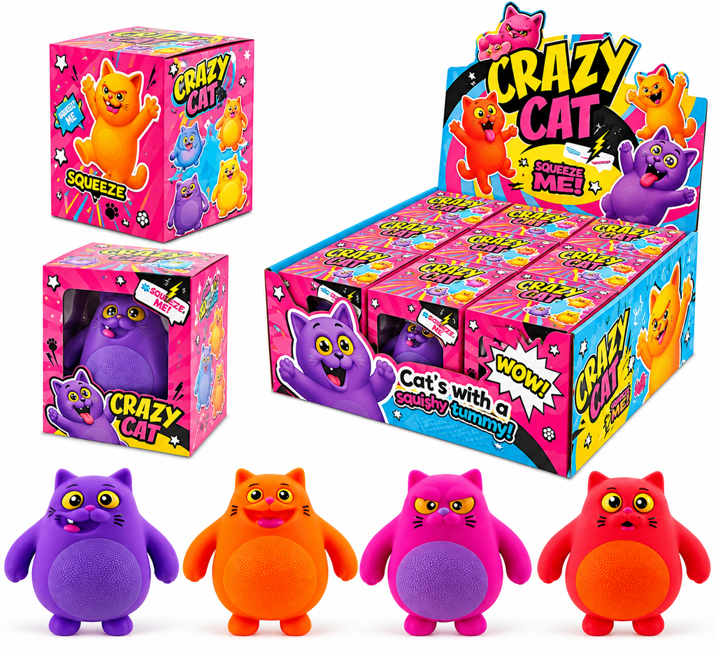 Crazy Cat Stretchy Toy
