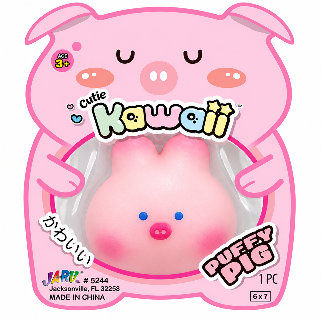Ja-Ru Kawaii Cutie Puffs Squishy Toy