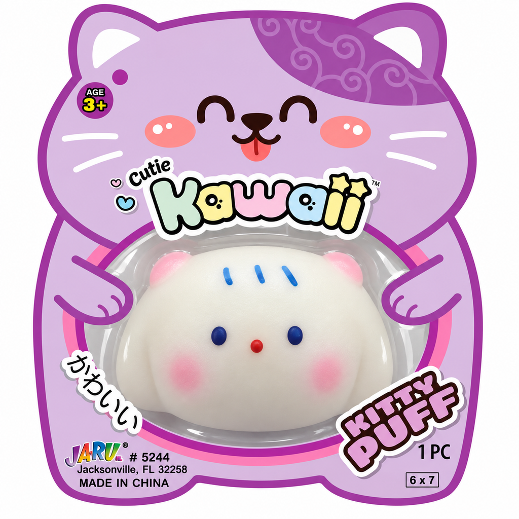 Ja-Ru Kawaii Cutie Puffs Squishy Toy
