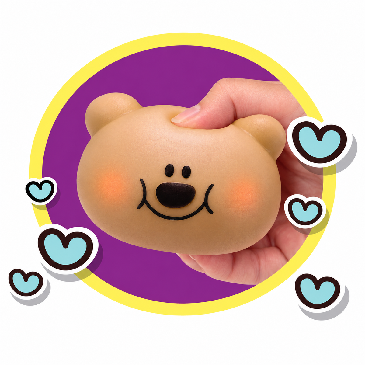 Ja-Ru Kawaii Cutie Puffs Squishy Toy