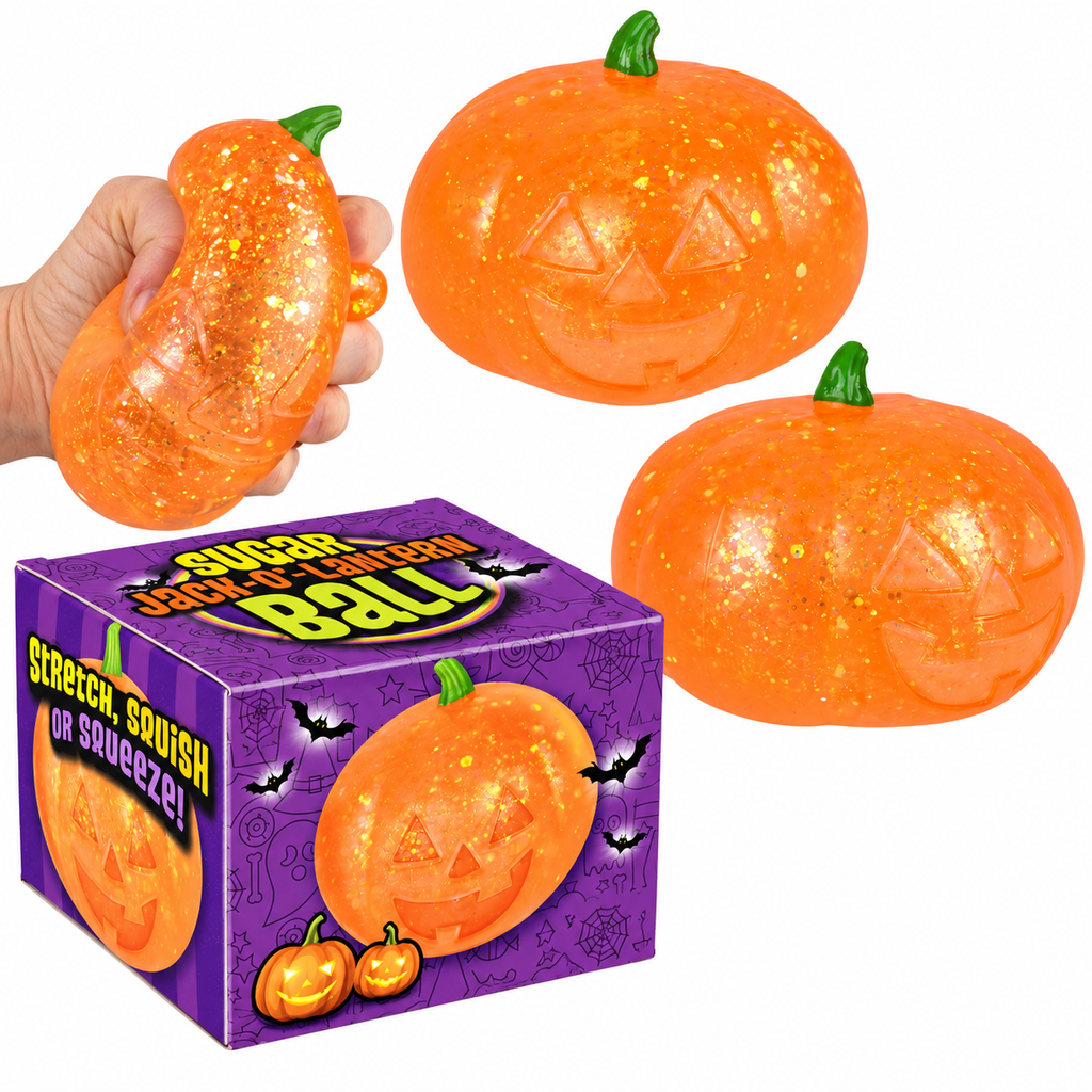 Jumbo Jack O Lantern Squeezy Sugar Ball