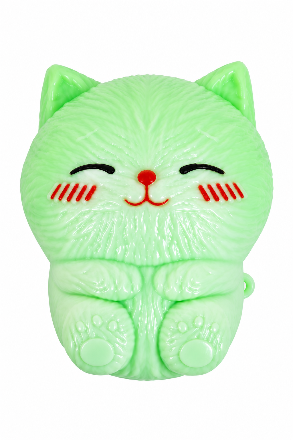 Green Jumbo Lucky Cat Squishy