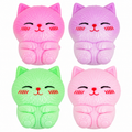 Jumbo Lucky Cat Squishy with four available colors
