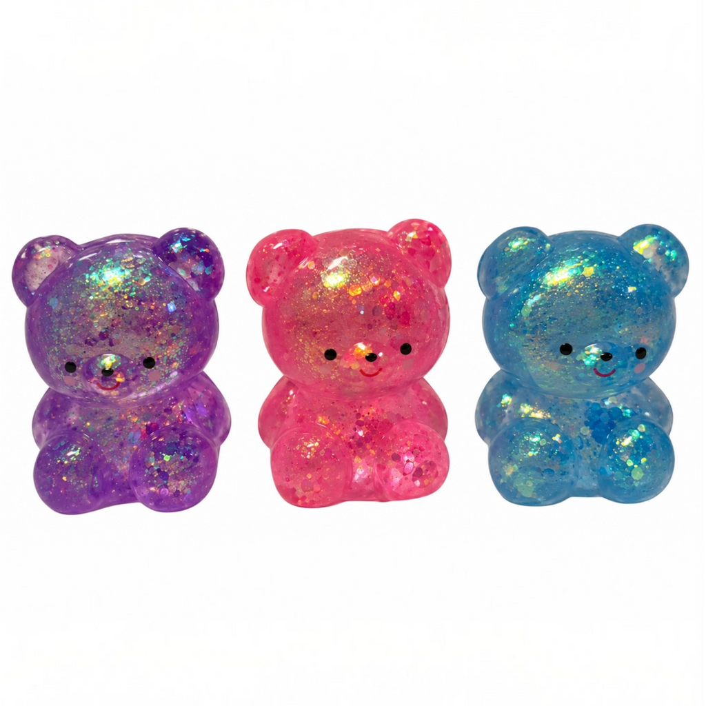 Squishy Glittery Gummee Bear