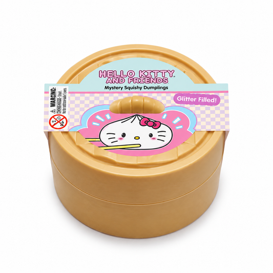 Hello Kitty and Friends Glitter Mystery Squishy Dumpling in original packaging