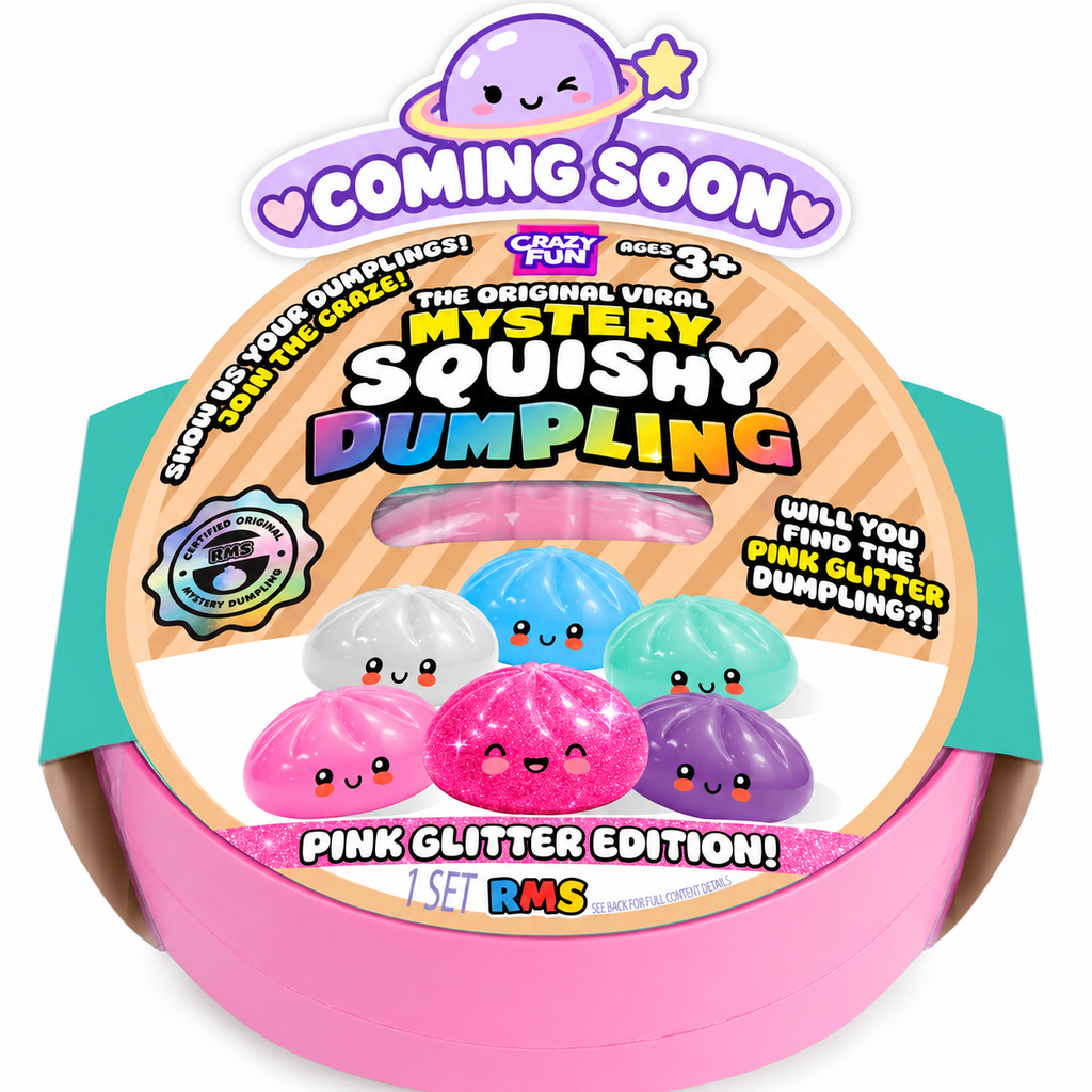 RMS Crazy Fun Pink Glitter Mystery Squishy Dumpling