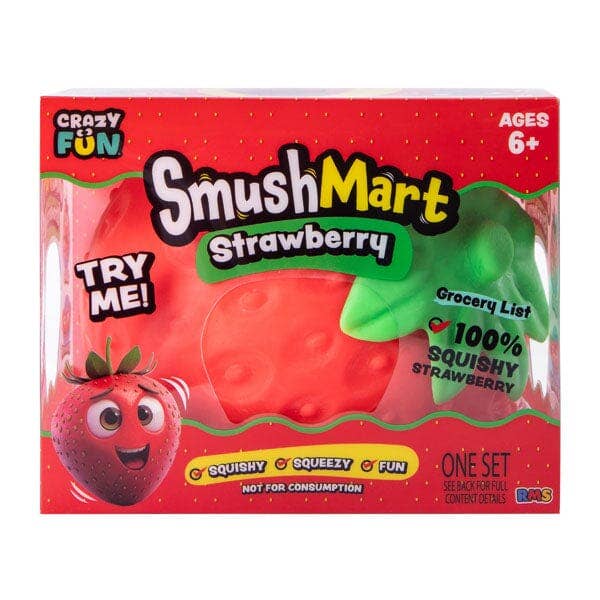 Authentic RMS SmushMart Giant Scented Strawberry Squishy retail box