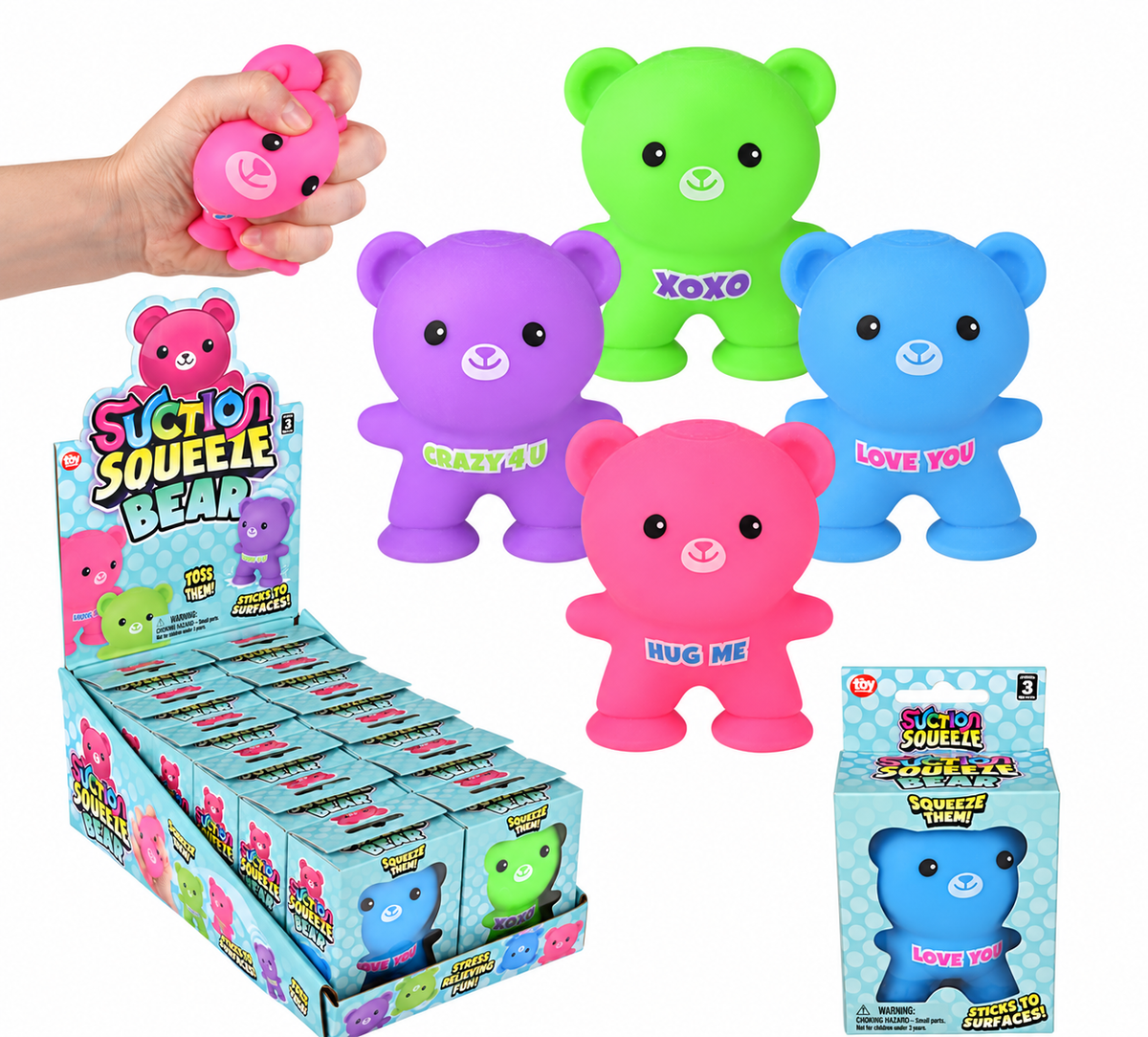 Squeezy Suction Bear