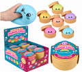 Squish & Stretch Dumplings mystery squishy toys with pastel colors, packaging and display box